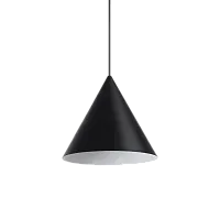 Светильник подвесной A-LINE SP1 D30 NERO Ideal Lux чёрный на 1 лампу, основание чёрное в стиле современный 