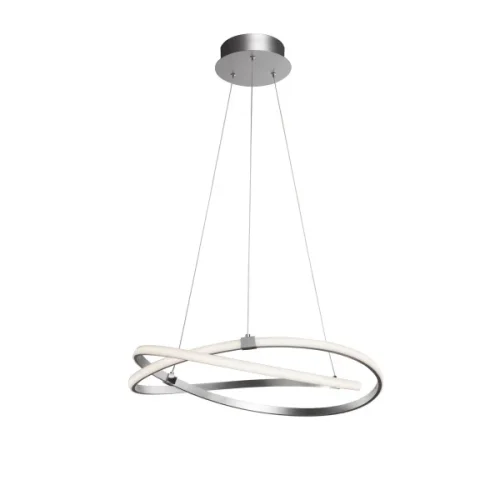 Светильник подвесной LED INFINITY 5381 Mantra хром серебряный на 1 лампу, основание хром серебряное в стиле современный хай-тек кольца