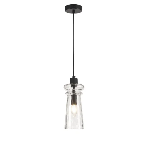 Светильник подвесной Pasti 4966/1A Odeon Light прозрачный 1 лампа, основание чёрное в стиле современный  фото 3