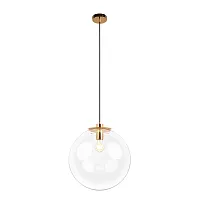 Светильник подвесной Selene 2033-E LOFT IT прозрачный 1 лампа, основание золотое в стиле современный лофт шар