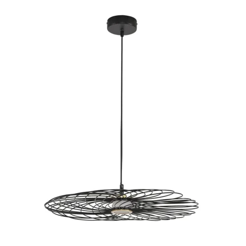 Светильник подвесной LED Camomile 8379/10L Lumion чёрный на 1 лампу, основание чёрное в стиле лофт фото 6