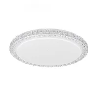 Светильник потолочный LED Kристалино слим CL715R360 Citilux прозрачный белый 1 лампа, основание белое в стиле современный 