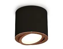 Светильник накладной XS7402004 Ambrella light чёрный 1 лампа, основание чёрное в стиле модерн хай-тек круглый