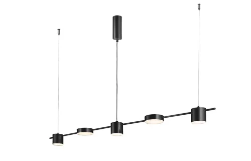 Светильник подвесной LED TRISTAN SP5 L1200 BLACK Crystal Lux чёрный на 3 лампы, основание чёрное в стиле современный хай-тек фото 2