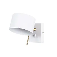 Бра с выключателем Sebastian A7051AP-1WH Arte Lamp белый на 1 лампу, основание белое в стиле скандинавский современный 