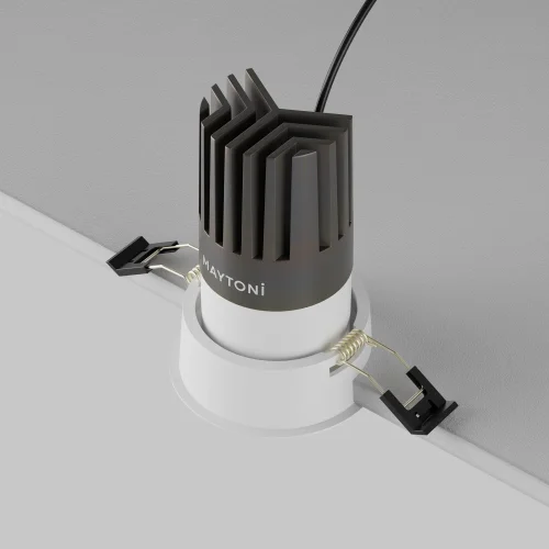 Светильник точечный LED Dip DL118-15W-3K-W Maytoni белый на 1 лампу, основание белое в стиле современный хай-тек круглый фото 8