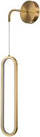 Бра LED Nevis 86226C-1W BR Belfast латунь на 1 лампу, основание латунь в стиле современный 78696 