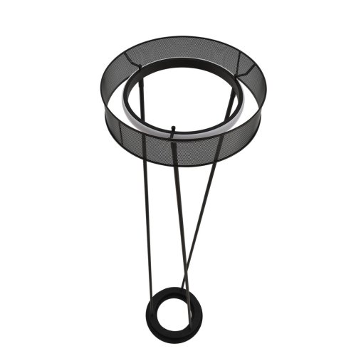 Торшер LED Alva 8370/30FL Lumion чёрный на 1 лампу, основание чёрное в стиле лофт фото 3