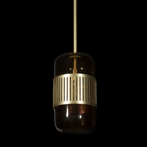 Светильник подвесной Hudson 10098P LOFT IT янтарный 1 лампа, основание золотое в стиле современный  фото 5