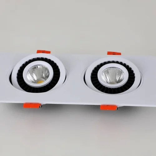 Светильник точечный LED Cardine 2417-2U Favourite белый на 2 лампы, основание белое в стиле современный фото 2