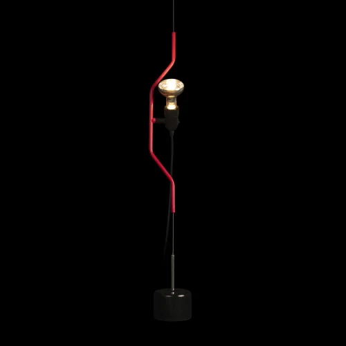 Светильник подвесной Parentesi 10346-1 Red LOFT IT без плафона 1 лампа, основание чёрное красное в стиле модерн на растяжку фото 4