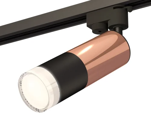 Трековый светильник Track System XT6302062 Ambrella light розовый чёрный для шинопроводов серии Track System чёрный
