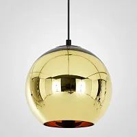 Светильник подвесной Copper Shade Gold D40 182699-22 ImperiumLoft золотой 1 лампа, основание золотое в стиле арт-деко модерн 