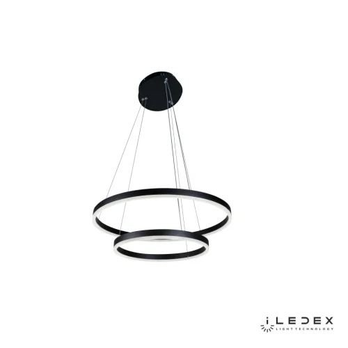 Светильник подвесной LED с пультом Orion LZ-230-1 63W BK iLedex чёрный 1 лампа, основание чёрное в стиле современный хай-тек с пультом кольца фото 5