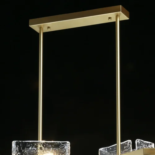 Светильник подвесной Айс 542011004 MW-Light прозрачный 4 лампы, основание золотое в стиле современный хай-тек  фото 8
