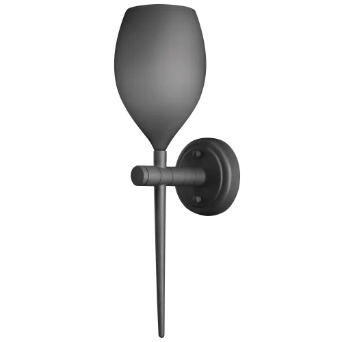Бра  META D'UOVO 807611 Lightstar серый на 1 лампа, основание чёрное в стиле арт-деко 
