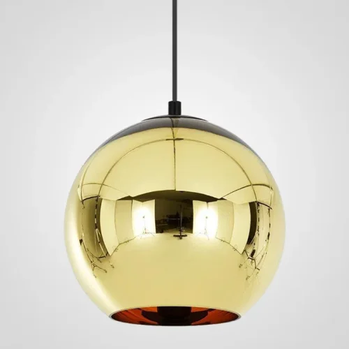 Светильник подвесной Copper Shade Gold D40 182699-22 ImperiumLoft золотой 1 лампа, основание золотое в стиле арт-деко современный 