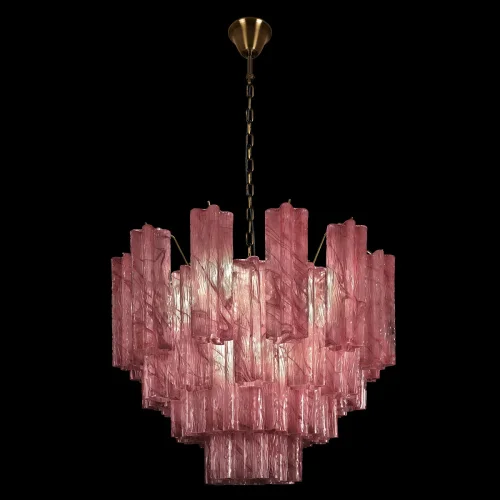 Люстра подвесная Мурано / Murano 10580/600 Pink LOFT IT розовая на 10 ламп, основание бронзовое в стиле арт-деко современный фото 2 Люстра подвесная Мурано / Murano 10580/600 Pink LOFT IT розовая на 10 ламп, основание бронзовое в стиле арт-деко современный фото 2