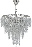 Люстра подвесная хрустальная Ferla E 1.5.32.105 N Arti Lampadari прозрачная на 5 ламп, основание никель в стиле классический 