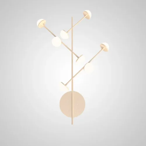 Настенный светильник HILVI WALL L83 Pink 209183-26 ImperiumLoft белый на 16 ламп, основание розовое в стиле современный фото 6