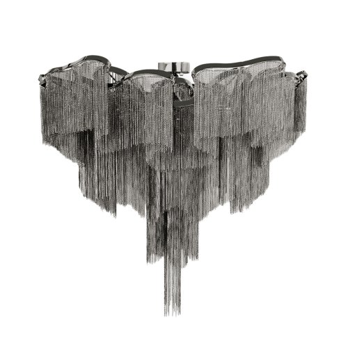 Люстра потолочная Стим / Stream 10208/1000C Gunmetal LOFT IT никель серая на 10 ламп, основание никель серое в стиле арт-деко цепочки Люстра потолочная Стим / Stream 10208/1000C Gunmetal LOFT IT никель серая на 10 ламп, основание никель серое в стиле арт-деко цепочки