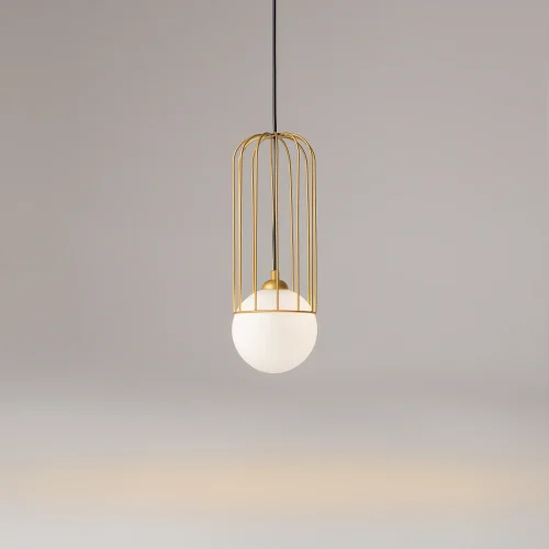 Светильник подвесной Telford P361PL-01G Maytoni белый золотой на 1 лампу, основание золотое в стиле современный фото 5 Светильник подвесной Telford P361PL-01G Maytoni белый золотой на 1 лампу, основание золотое в стиле современный фото 5