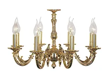 Люстра подвесная Dolce E 1.1.8 G Dio D'Arte без плафона на 8 ламп, основание золотое в стиле классический 