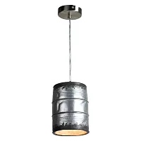 Светильник подвесной лофт Northport GRLSP-9526 Lussole серый 1 лампа, основание никель в стиле лофт 