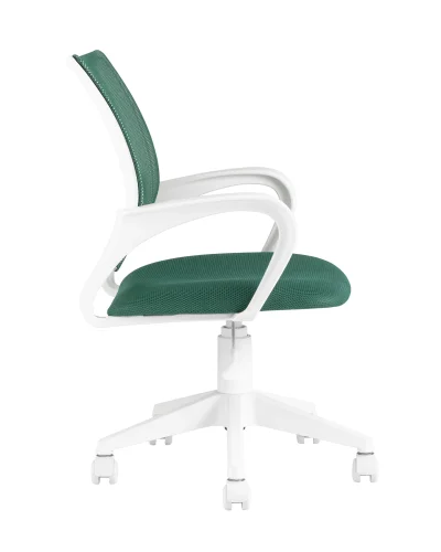 Кресло TopChairs ST-BASIC-W зеленый TW-03 TW-30 сетка/ткань крестовина пластик пластик белый УТ000035495 Stool Group, зелёный/ткань, ножки/пластик/белый, размеры - ****635*605 фото 6