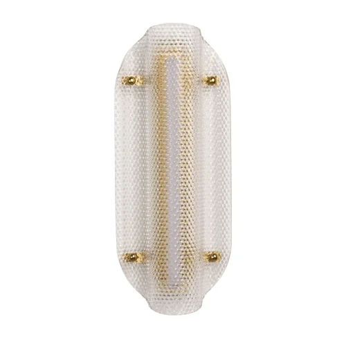 Бра LED Конти 488020901 DeMarkt прозрачный на 1 лампу, основание латунь в стиле современный 