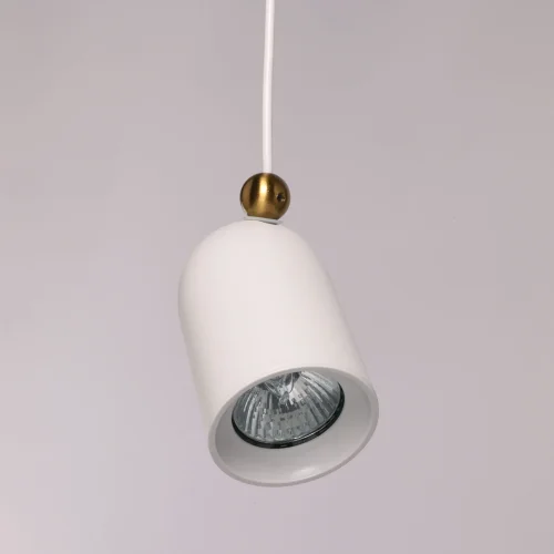 Светильник подвесной Астор 545013601 DeMarkt белый 1 лампа, основание белое в стиле современный  фото 3