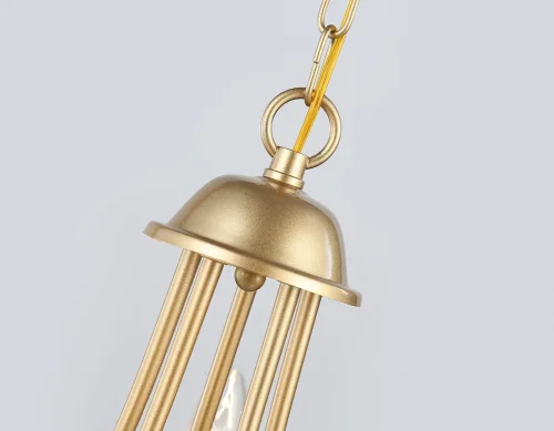 Люстра подвесная TR9615 Ambrella light без плафона на 5 ламп, основание золотое в стиле современный  фото 6