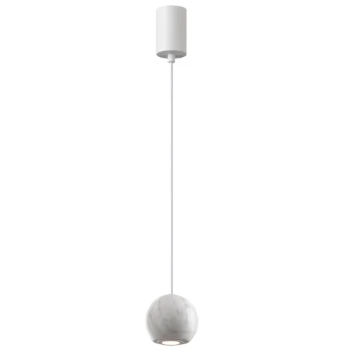 Светильник подвесной LED Dex 4359/5L Odeon Light белый на 1 лампу, основание белое в стиле хай-тек фото 3