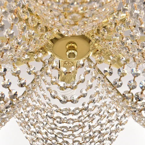Люстра потолочная 778/49 G Bohemia Ivele Crystal прозрачная на 6 ламп, основание золотое в стиле классический sp фото 2