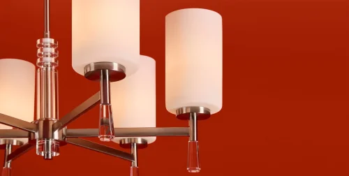 Люстра на штанге Chic FR2031PL-06N Freya белая на 6 ламп, основание никель в стиле классический фото 8 Люстра на штанге Chic FR2031PL-06N Freya белая на 6 ламп, основание никель в стиле классический фото 8