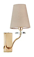 Бра ARMANDO AP1.1 GOLD Crystal Lux бежевый 1 лампа, основание золотое в стиле современный 