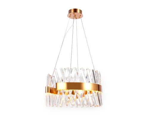 Светильник подвесной LED Traditional TR5309 Ambrella light прозрачный 1 лампа, основание золотое в стиле классический кольца фото 4