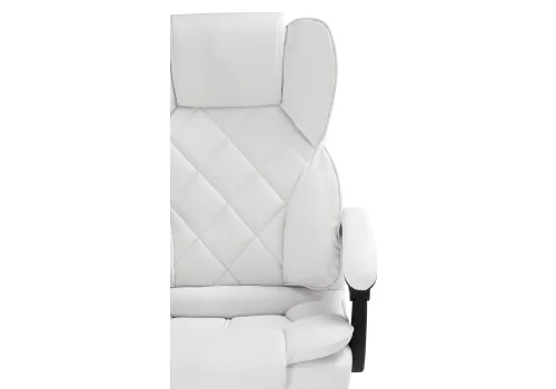 Компьютерное кресло Kolson whitе 15342 Woodville, белый/экокожа, ножки/металл/хром, размеры - *1240***640*680 фото 9
