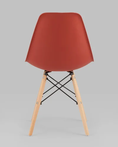 Стул EAMES, терракотовый УТ000039374 Stool Group, /, ножки/массив бука/бежевый, размеры - *815***460*530 фото 8