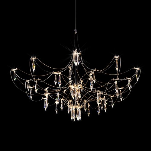 Люстра подвесная ЛЕД Мира / Mira 10589/900 Silver Asfour LOFT IT прозрачная на 1 лампу, основание серебряное в стиле арт-деко капли фото 6 Люстра подвесная ЛЕД Мира / Mira 10589/900 Silver Asfour LOFT IT прозрачная на 1 лампу, основание серебряное в стиле арт-деко капли фото 6