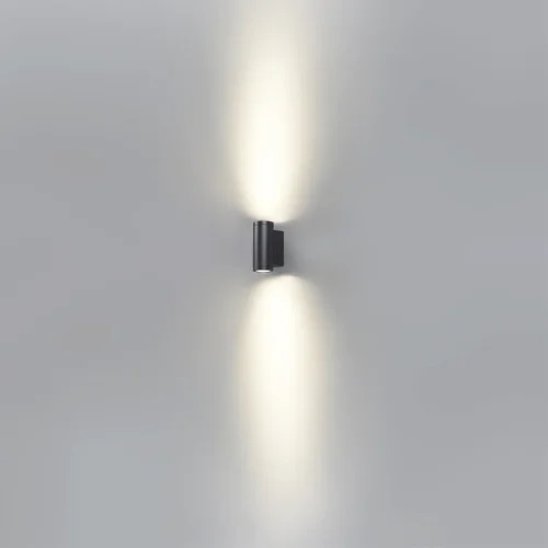 Настенный светильник уличный LED Long 7071/15WL Odeon Light уличный IP65 чёрный на 1 лампу, плафон чёрный в стиле минимализм LED фото 4