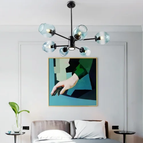 Люстра на штанге MARINE D85 Black/Transparent 193750-26 ImperiumLoft прозрачная на 8 ламп, основание чёрное в стиле современный фото 17 Люстра на штанге MARINE D85 Black/Transparent 193750-26 ImperiumLoft прозрачная на 8 ламп, основание чёрное в стиле современный фото 17