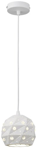 Светильник подвесной Delfina WE263.01.006 Wertmark белый 1 лампа, основание белое в стиле модерн 