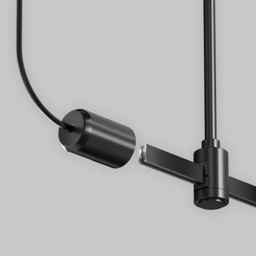 Ввод питания боковой Magnetic trаck system Flarity TRA154C-SB1-B Maytoni чёрный в стиле для светильников серии Magnetic trаck system Flarity flarity магнитная фото 4