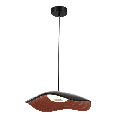 Светильник подвесной LED Oasis SL6208.401.12 ST-Luce чёрный оранжевый на 1 лампу, основание чёрное в стиле минимализм 