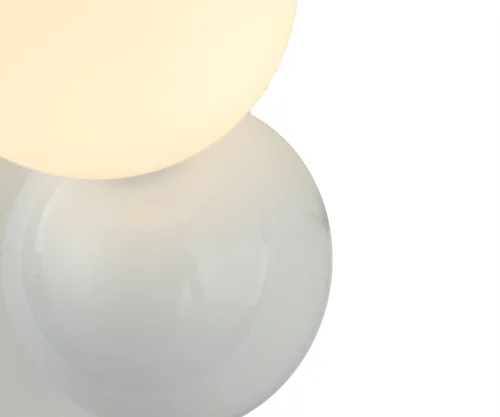 Бра Ларго 07634,01 Kink Light белый на 1 лампа, основание белое в стиле 10086 шар фото 2