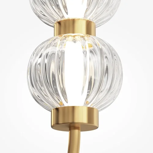 Бра LED Amulet MOD555WL-L11G3K Maytoni прозрачный на 1 лампа, основание золотое в стиле арт-деко современный  фото 2