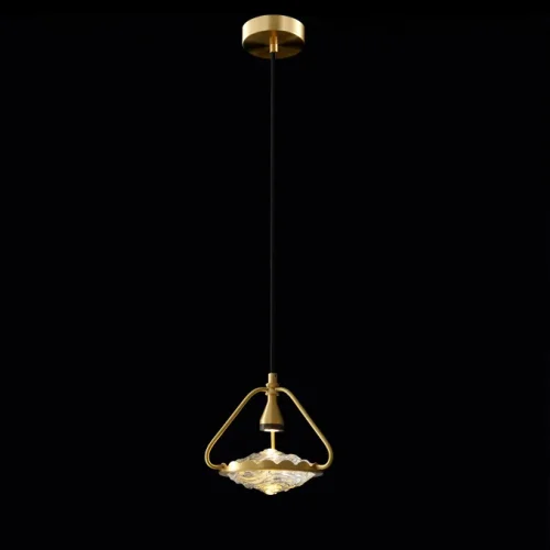 Светильник подвесной BLISS brass 186783-23 ImperiumLoft прозрачный на 1 лампу, основание латунь в стиле современный арт-деко фото 6