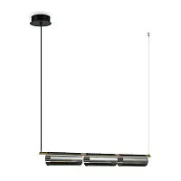 Светильник подвесной LED Stick FR5395PL-L12B Freya чёрный на 1 лампу, основание чёрное в стиле современный хай-тек 