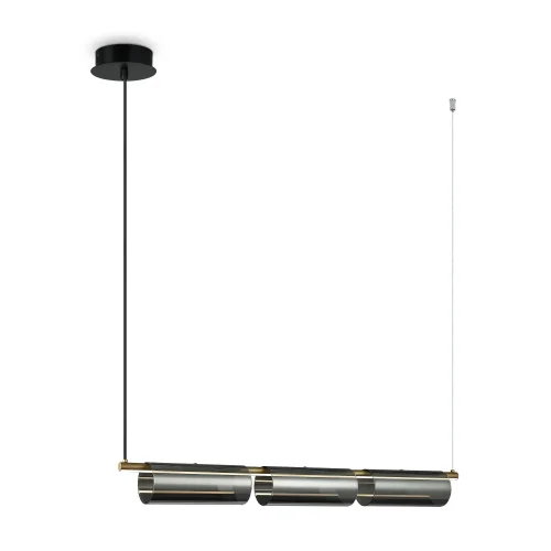 Светильник подвесной LED Stick FR5395PL-L12B Freya чёрный на 1 лампу, основание чёрное в стиле современный хай-тек 